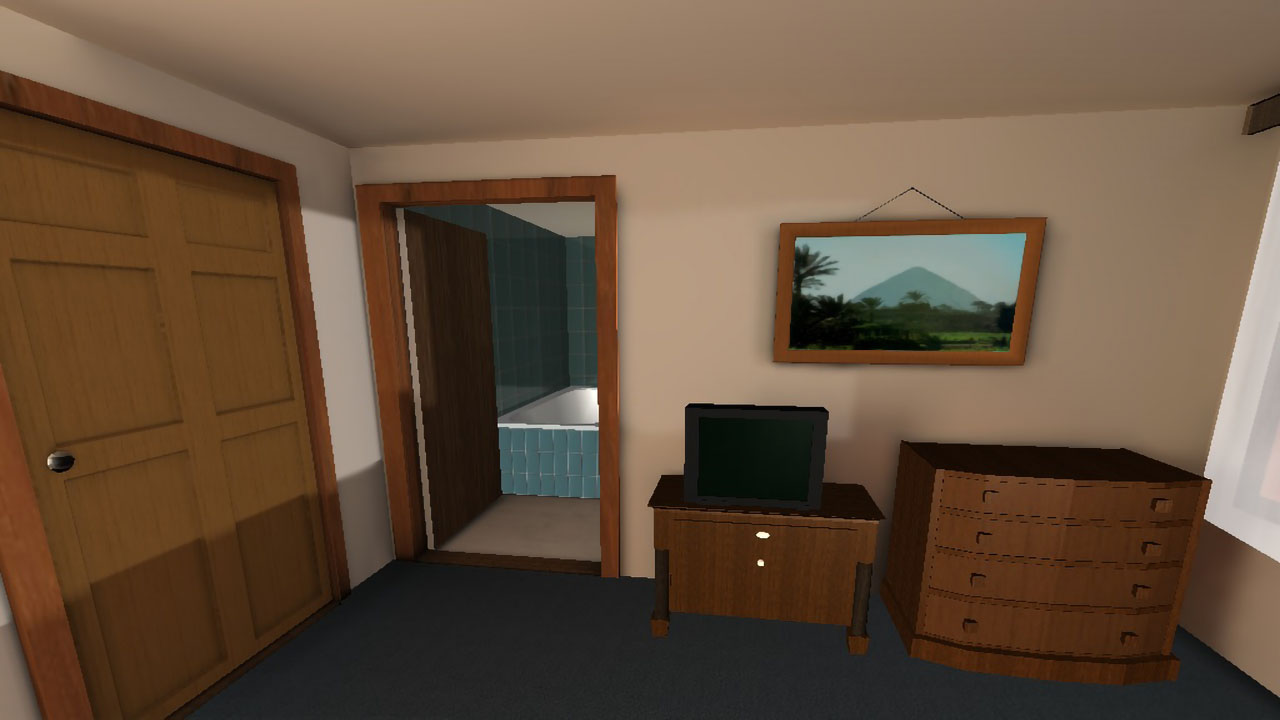Real-Time Interactive 3D for Hotel Room